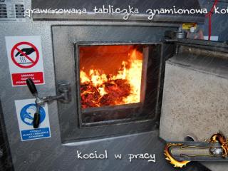 Kotłownia Kontenerowa - tabliczka znamionowa kotła c.o.