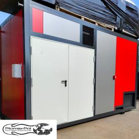 Wynajem kotłowni kontenerowej 500 kW – olej, wymiennik ciepła 1